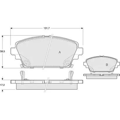 Тормозные колодки, дисковые, комплект PROCODIS FRANCE O6J 77V3 PF1263 1270202416 S8W1E