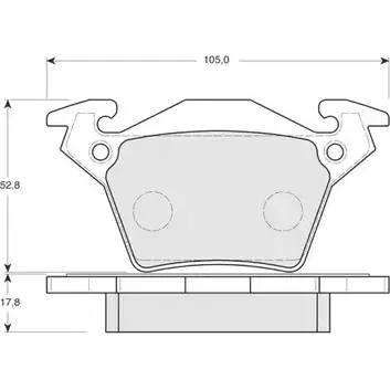 Тормозные колодки, дисковые, комплект PROCODIS FRANCE RN1V8 S0P 15 PF1289 1270203060 изображение 0