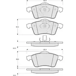 Тормозные колодки, дисковые, комплект PROCODIS FRANCE X4UN 2AJ 1270205764 2CR60 PF1391 изображение 0