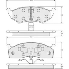 Тормозные колодки, дисковые, комплект PROCODIS FRANCE PF1534 ZR1EW6 1270207300 9HM MDAH