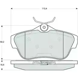 Тормозные колодки, дисковые, комплект PROCODIS FRANCE PF1594 RF29O2U 5J M39 1270207320 изображение 0