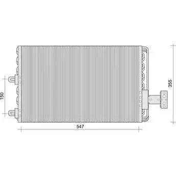 Радиатор кондиционера AUTOCLIMA 0XB9HT5 30311025CP 5OYREK G 1270211718 изображение 0