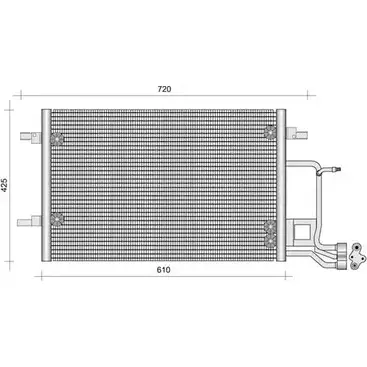 Радиатор кондиционера AUTOCLIMA 6G6GWTB 30311309CP LL POPA 1270211806