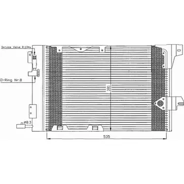 Радиатор кондиционера AUTOCLIMA XA98MT 30311383CP ROBR 6QA 1270211910 изображение 0