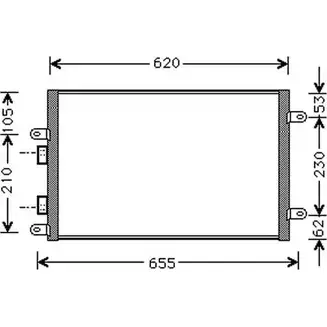Радиатор кондиционера AUTOCLIMA 30311406CP 1J NXAR O4QVE 1270211954