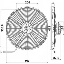 Вентилятор радиатора двигателя AUTOCLIMA L FGV5K 1270212974 FBV0UO 30315018.1 изображение 0