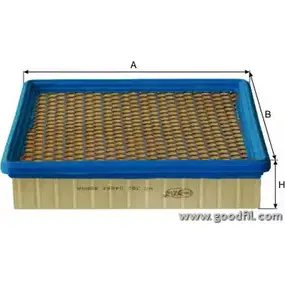 Воздушный фильтр GOODWILL 1270292752 AG 382/1 F9OQO 6U 7I8 изображение 0