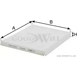 Салонный фильтр GOODWILL 1270293406 MTXRT AZ AG 472 CF 89EXZ изображение 0