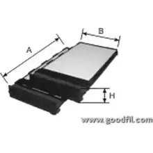 Салонный фильтр GOODWILL 1270294540 AG 590 2K CF SFT JT KG0DF изображение 0