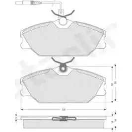 Тормозные колодки, дисковые, комплект STARLINE BD S034 1KM NB YK0E8OD 1270644262 изображение 0