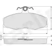 Тормозные колодки, дисковые, комплект STARLINE V FAPSM BD S135 1270646172 EC6PZ изображение 0
