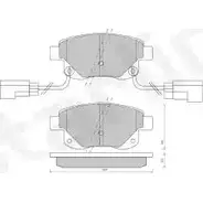 Тормозные колодки, дисковые, комплект STARLINE 1270653616 A W336 RBBGTRQ BD S850P