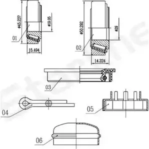 Ступичный подшипник, комплект STARLINE 4FU0IS LO 00542 1270655150 Y34P 40U