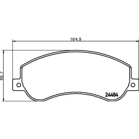 Тормозные колодки, дисковые, комплект COBREQ N-194 C3S U1 1270770176 A2F6J изображение 0