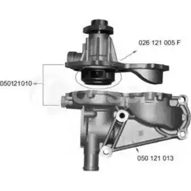 Водяной насос, помпа OSSCA 05888 S7J MG 6943573058884 1270885088 изображение 0