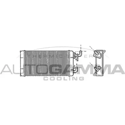 Радиатор печки, теплообменник AUTOGAMMA Z5 LHUZ5 P7K3SR 1271086256 102529 изображение 0