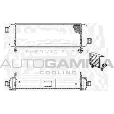 Масляный радиатор двигателя AUTOGAMMA UG3 5DO UG6S3J 103939 1271093854 изображение 0