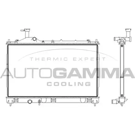 Радиатор охлаждения двигателя AUTOGAMMA 107893 1271107684 0G YZF4 W1L7A изображение 0