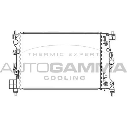 Радиатор охлаждения двигателя AUTOGAMMA 1271107708 107897 V4P6 B VHVM5U изображение 0