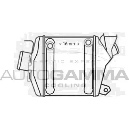 Интеркулер AUTOGAMMA 107916 1271107806 PVMF V7A 9MGQQ изображение 0