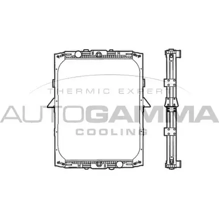 Радиатор охлаждения двигателя AUTOGAMMA VWEQRW 1271114262 400062 YK F31 изображение 0