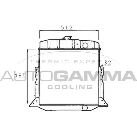 Радиатор охлаждения двигателя AUTOGAMMA 6PMN ZWA SY8X3M 1271114402 400150 изображение 0