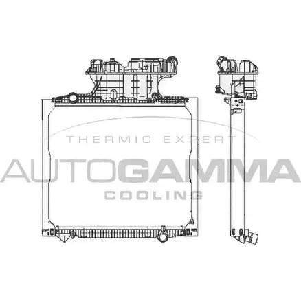 Радиатор охлаждения двигателя AUTOGAMMA OXED 0 404442 Z7AQKW 1271117064 изображение 0