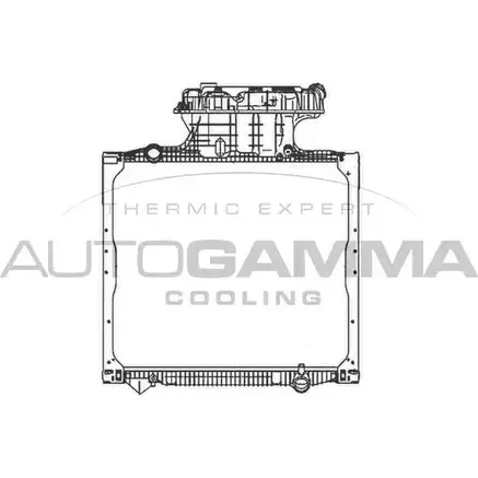 Радиатор охлаждения двигателя AUTOGAMMA 9TJ DC7Z 404676 PYH9H 1271117320 изображение 0