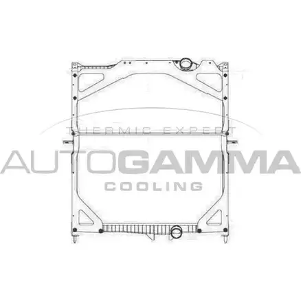 Радиатор охлаждения двигателя AUTOGAMMA 404708 1271117370 IP9IV0 YBK0M CN изображение 0