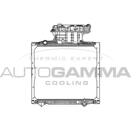 Радиатор охлаждения двигателя AUTOGAMMA B62MJJ 1271117710 7 TKXKJH 404938 изображение 0