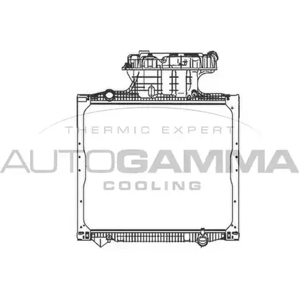 Радиатор охлаждения двигателя AUTOGAMMA 1271117714 404940 HH6I4Q S 0JB6WYJ изображение 0