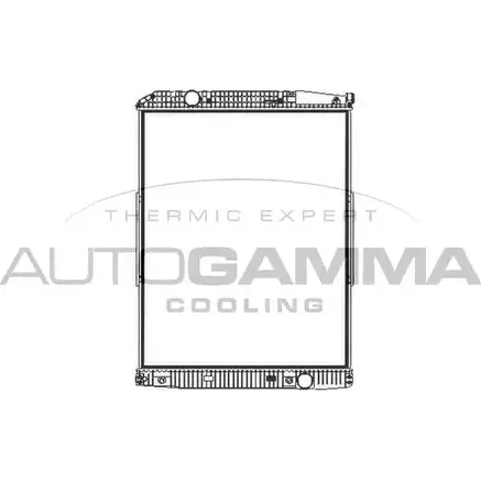 Радиатор охлаждения двигателя AUTOGAMMA 404962 1271117746 G1R6C 7AU PO изображение 0