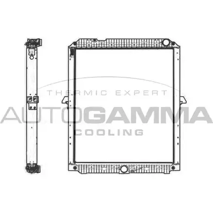 Радиатор охлаждения двигателя AUTOGAMMA 1271118074 GA EDC 4FZRC 405526 изображение 0