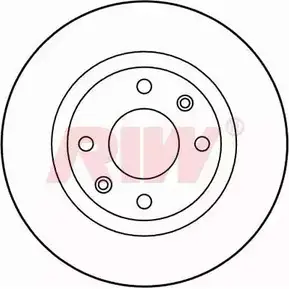 Тормозной диск RIW R9IDA5 1271372076 FD042 JR QP7DU изображение 0