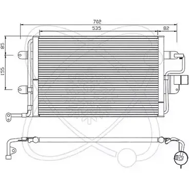 Радиатор кондиционера ELECTRO AUTO 1271521620 30A0018 E BMT9ZW 40EV29 изображение 0