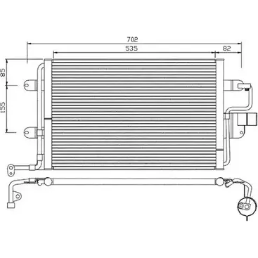 Радиатор кондиционера ELECTRO AUTO 1271521684 YH1REZ 30A0020 4RHVHW H изображение 0