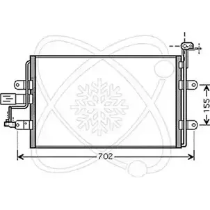 Радиатор кондиционера ELECTRO AUTO 40YF75V TUY5S LU 30A0029 1271522034 изображение 0