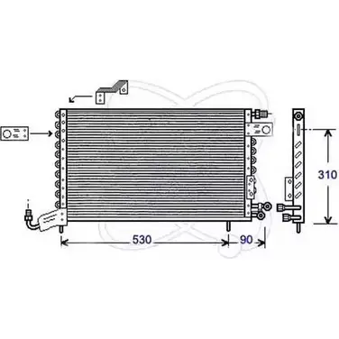 Радиатор кондиционера ELECTRO AUTO P5 OWF 1271522068 YLU8PQ 30B0003