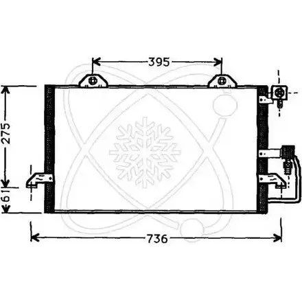 Радиатор кондиционера ELECTRO AUTO 9 PBA7 YGZ66MB 30B0022 1271522124