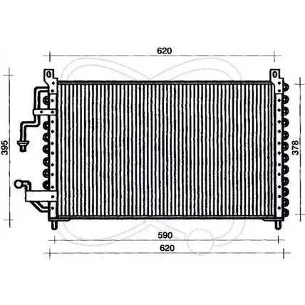 Радиатор кондиционера ELECTRO AUTO NID 6W1 VZ8VXJ 1271522450 30C0015 изображение 0