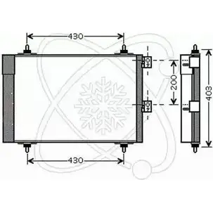 Радиатор кондиционера ELECTRO AUTO V2WA8 Q 1271522842 30C0061F O2DMM1T изображение 0