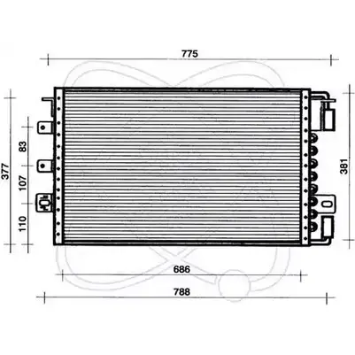 Радиатор кондиционера ELECTRO AUTO 30D0030 K1V6 4 1271523072 MEUFPHW