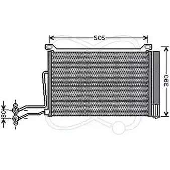 Радиатор кондиционера ELECTRO AUTO 31DS84 6C0 GZ6U 1271523218 30E0030 изображение 0