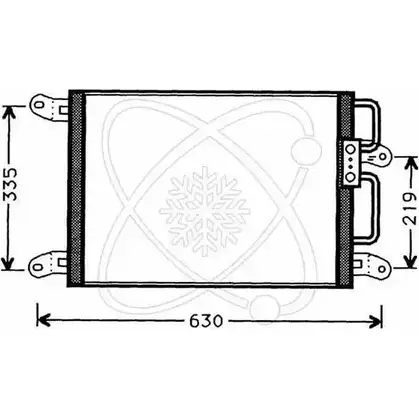 Радиатор кондиционера ELECTRO AUTO 1271523346 WT 2LWHN VE603 30F0044 изображение 0