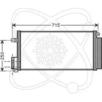 Радиатор кондиционера ELECTRO AUTO W S4NBOD 1271523444 6DFQH 30F0089 изображение 0