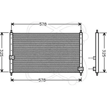Радиатор кондиционера ELECTRO AUTO 1271524256 9HWWN Z83S OV 30H0016 изображение 0