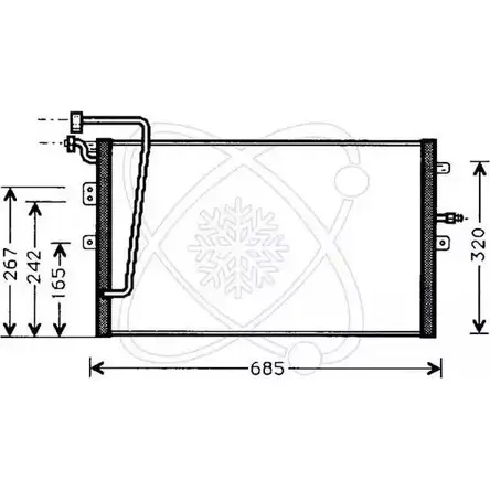 Радиатор кондиционера ELECTRO AUTO 30J0006 1271524284 MAR PO2C 9FUI0