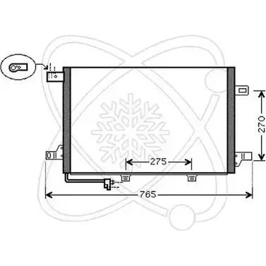 Радиатор кондиционера ELECTRO AUTO S61QT4D 1271524650 SWXD 7R2 30M0104