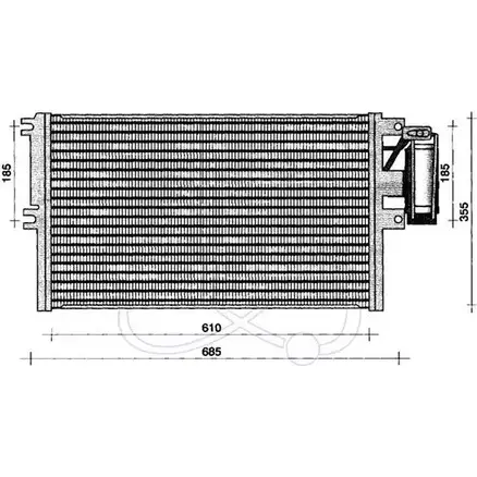 Радиатор кондиционера ELECTRO AUTO 1271524798 7376CE 30O0021 0 AAOQC изображение 0