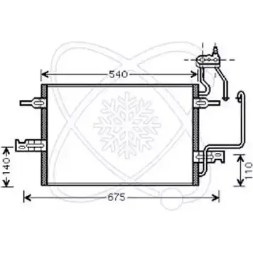 Радиатор кондиционера ELECTRO AUTO DA3GE J HYHPH 30O0036 1271524898 изображение 0